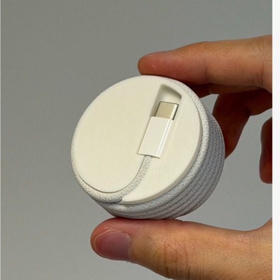Cross-Border 3D Printed Apple Braided Cable Winder Suitable for Apple 1m C to C Braided Cable, Specially Designed for Obsessive-Compulsive Disorder Sufferers Cross-Border 3D Printed Apple Braided Cable Winder Suitable for Apple 1m C to C Braided Cable, Specially Designed for Obsessive-Compulsive Disorder Sufferers