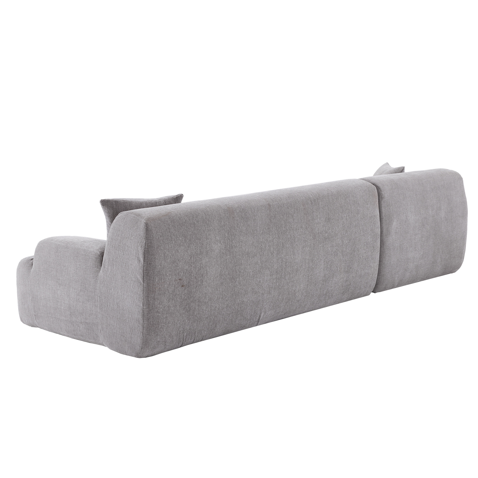 Art de arena minimalista para la sala de estar doméstica, suelo moderno y pequeño sofá de tela de casa simple