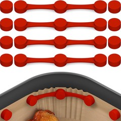 クロスボーダー空気フライヤー磁石クリップ固定フライヤー内羊皮紙パッド耐高温シリコン磁石バックル携帯