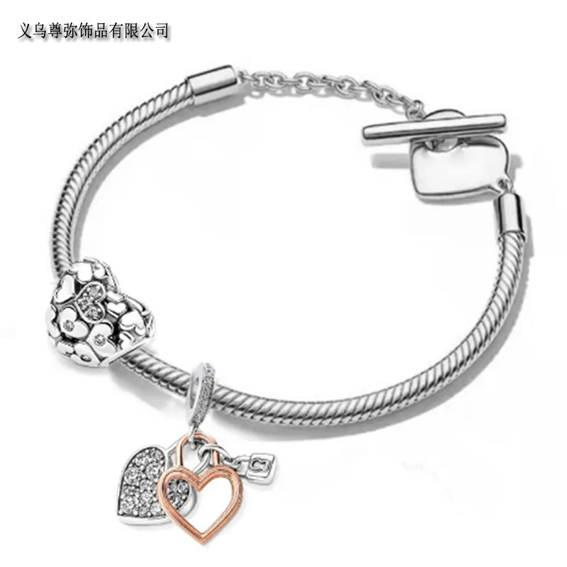 PAN Home Fashion Mix and Match Charm Ladies Bracelet Love and Lucky & Eternal Heritage Pendant Jewelry Exquisite Bracelet PAN Home Fashion Mix and Match Charm Ladies Bracelet Love and Lucky & Eternal Heritage Pendant Jewelry Exquisite Bracelet