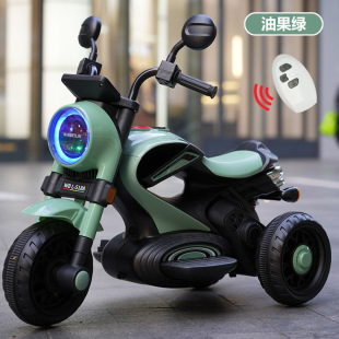 New Kidsren's Electric Motorcycle 1-6 Years Old Boys and Girls Can Sit on Three-Wheeled Rechargeable Large Electric Motorcycle Stroller