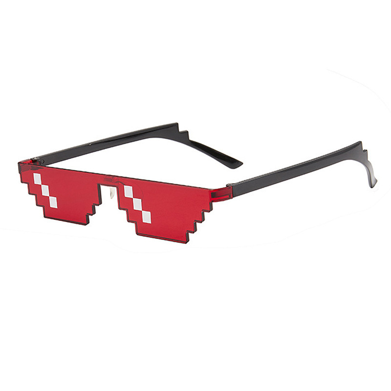 新しいモザイクメガネ二次元サングラス Minecraft パーソナリティピクセルサングラス卸売パーティーメガネ爆発|undefined