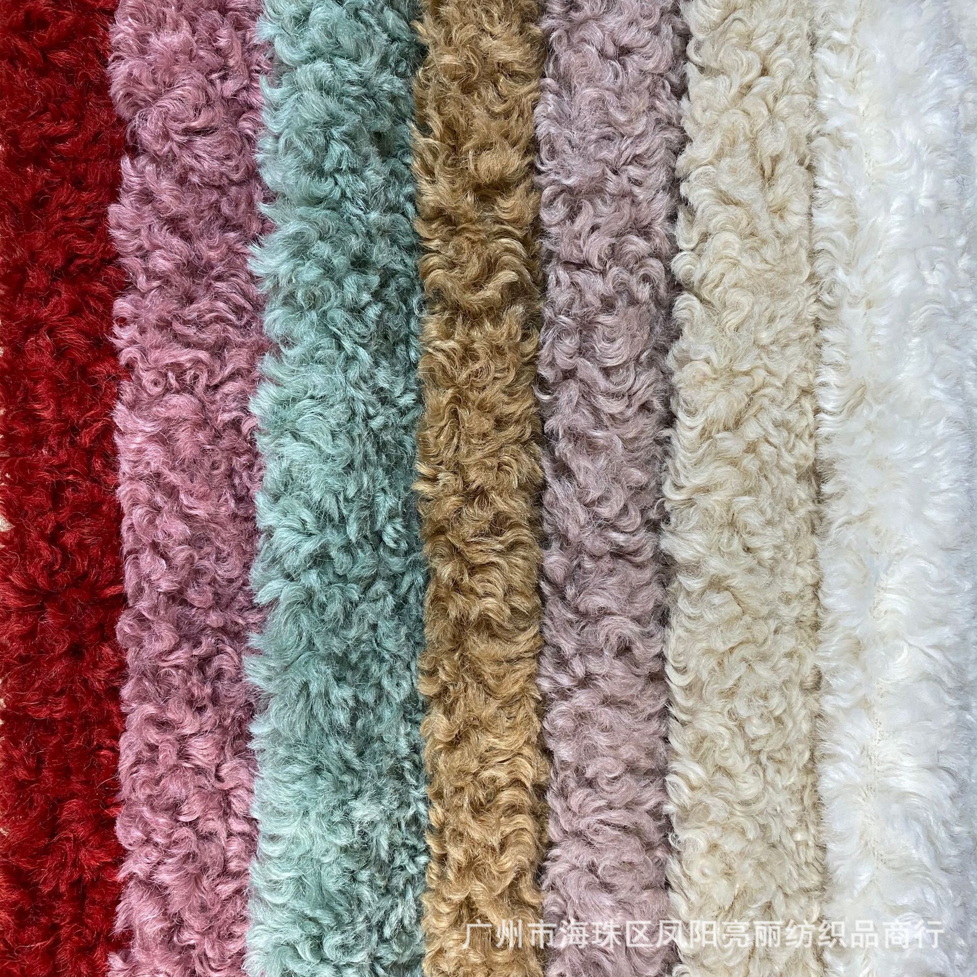 孟买羊毛 涤纶绒布 仿驼羊绒北美羊绒 服装家纺鞋材箱包面料现货