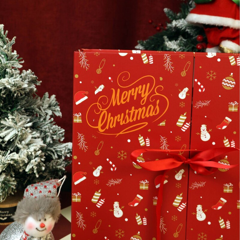 2025红色圣诞节日历盲盒倒数24天礼盒倒计时平安夜跨境Christmas|undefined