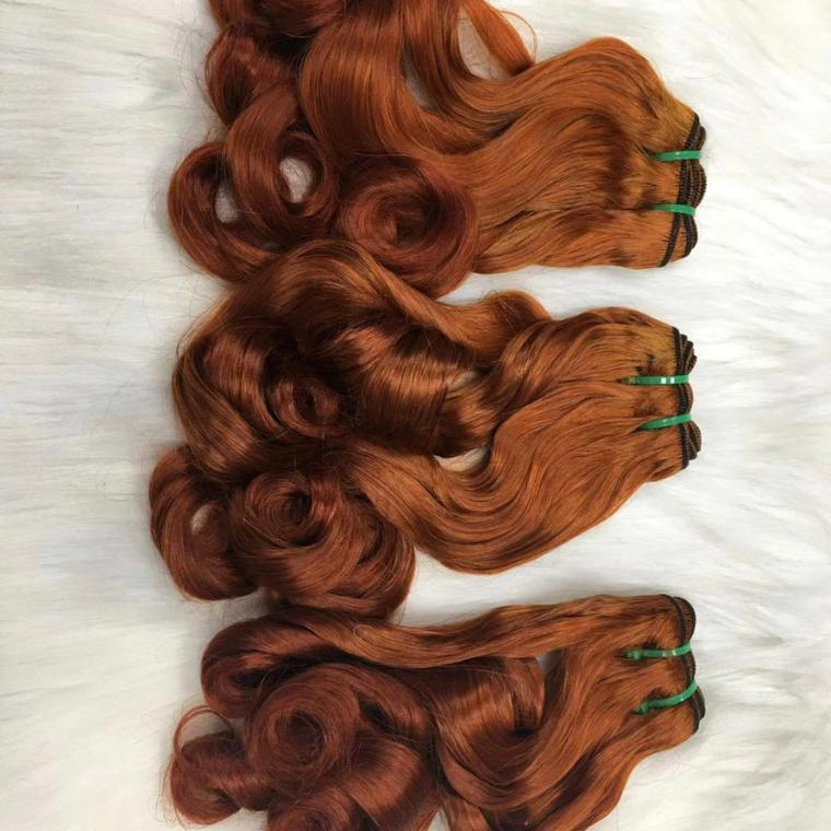 Cross-Border 14A Super Double Drawn Bouncy Bundle Human Hair Curly Wig Cross-Border 14A Super Double Drawn Bouncy Bundle Human Hair Curly Wig