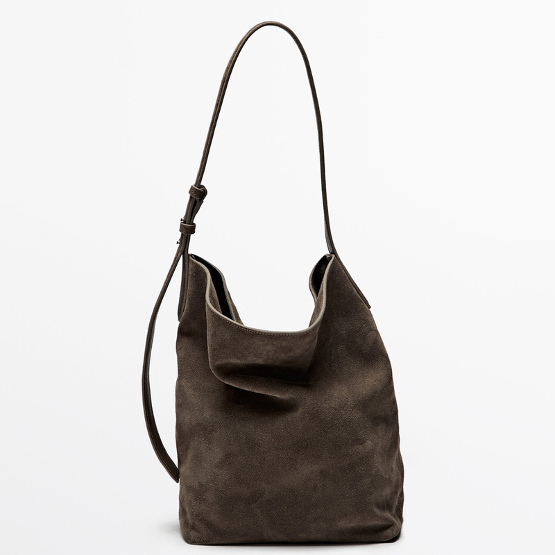 Women's Shoulder Bag Suede Leather Bucket Bag Fashion Handbag Retro Shoulder Bag with Work Purse, Leather Worker Women's Shoulder Bag Suede Leather Bucket Bag Fashion Handbag Retro Shoulder Bag with Work Purse, Leather Worker