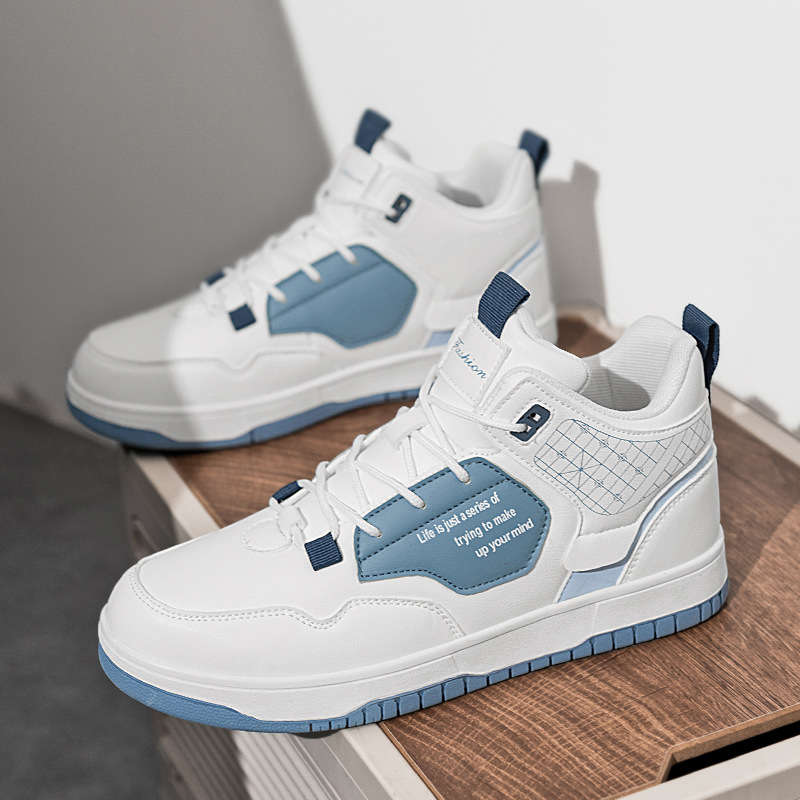 Zapatos altos para hombres 2023 nuevos zapatos de otoño e invierno para hombres zapatos casuales de invierno con forro polar para hombres