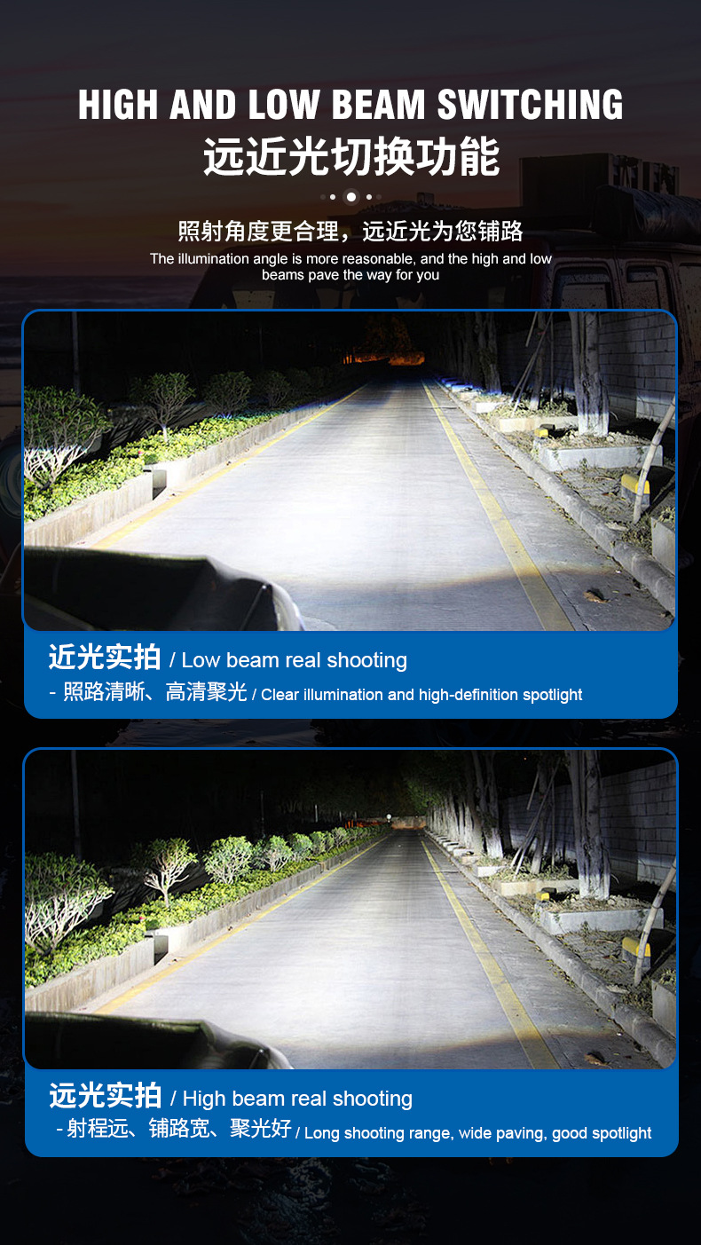 Supply adjustable roof lights roof spotlights fog lights supply external installation of combination lights