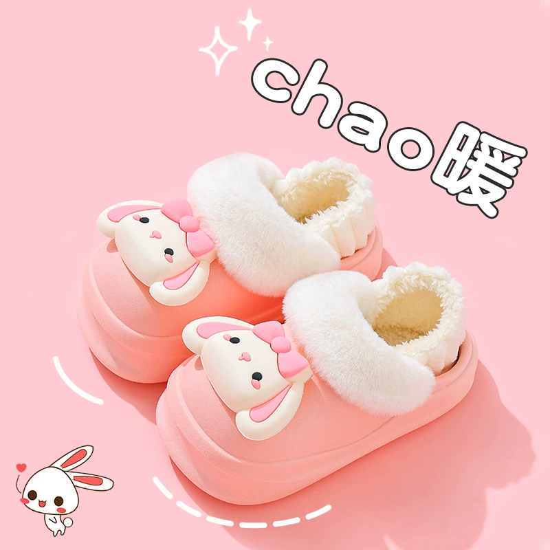 2024 новые зимние детские сумки и хлопчатобумажные туфли