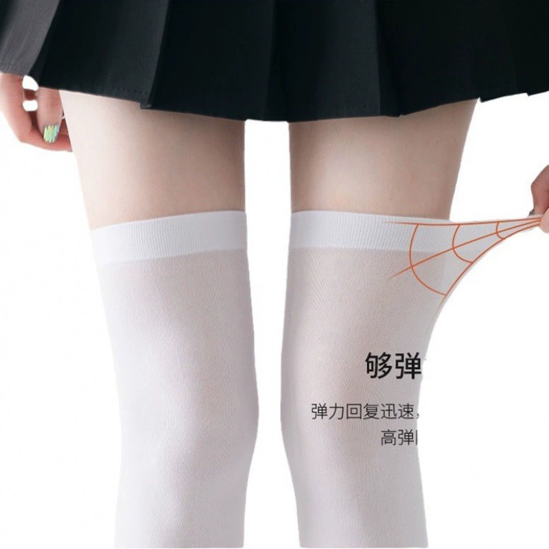 Knee socks, summer high boots, black tights, mid-length