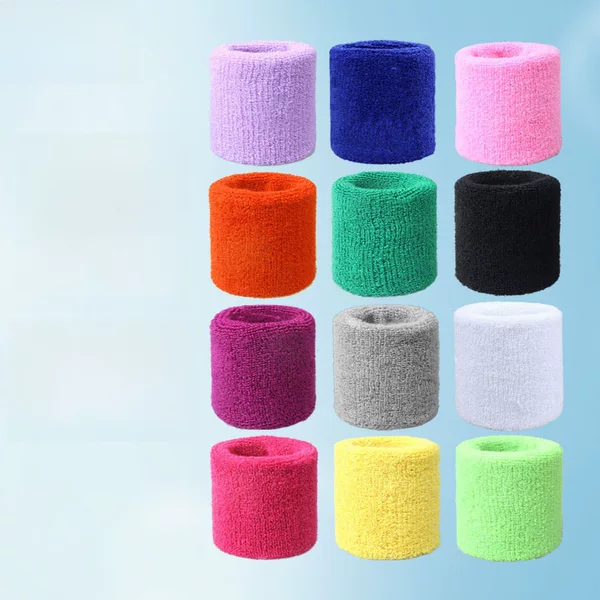 Towel Bracer Sweat-absorbent Sports Polyester Cotton Color Sweat-absorbent Towel Hand Guard Yoga Hand Guard Processing Embroidered Sports Bracer