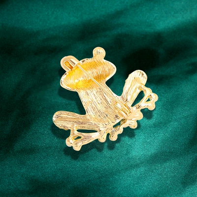 Cartoon Oil Dropping Frog Brooch: Yaxa sancaqları
