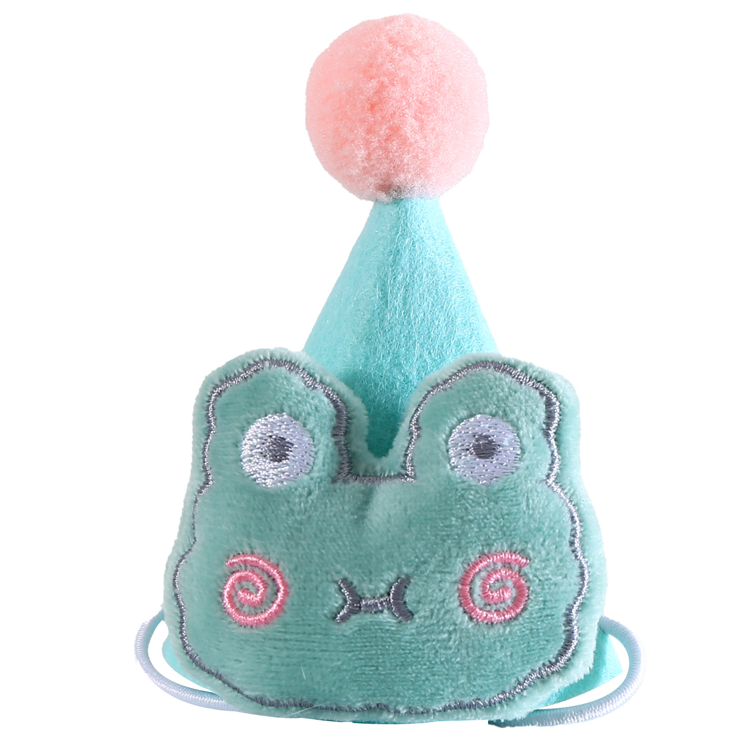 Mascota felpa de dibujos animados sombrero oso de peluche rana conejo lindo colorido tridimensional fieltro conejo perro tocado