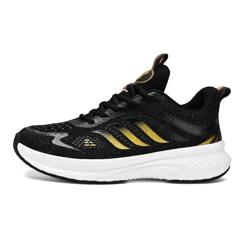 Men's Breathable Mesh Running Shoes Lightweight Soft Sole Trainer_voghion.com