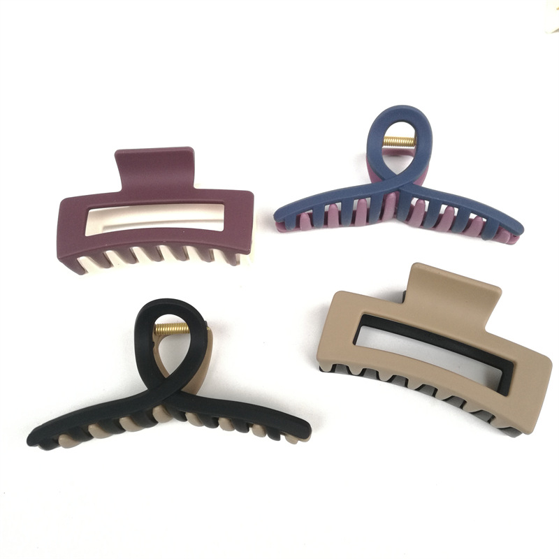 Square matte hairgrip
