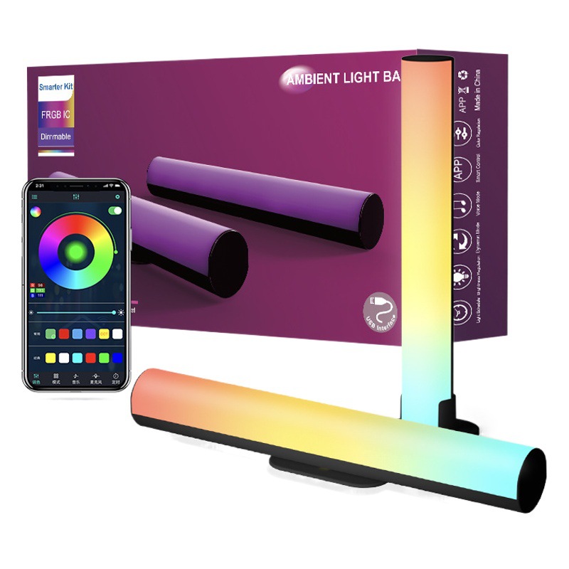 Nuevo modelo transfronterizo cuidadosamente seleccionado luz de juego atmósfera luz de escritorio pickup fantasma Bluetooth Wifi graffiti luz nocturna regulable