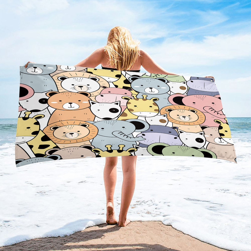 Cross-border special for lazy beach bath towel magic bath towel 3D digital printing square scarf Sloth style buckle wearable square towel Cross-border special for lazy beach bath towel magic bath towel 3D digital printing square scarf Sloth style buckle wearable square towel