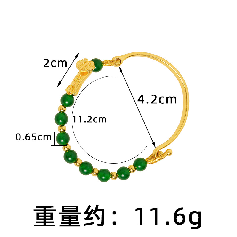 Vietnam Sha Jin Guochao Ruyi viento chino pulsera pulsera de jade mujer lujoso ligero joyas auspiciosas joyas al por mayor