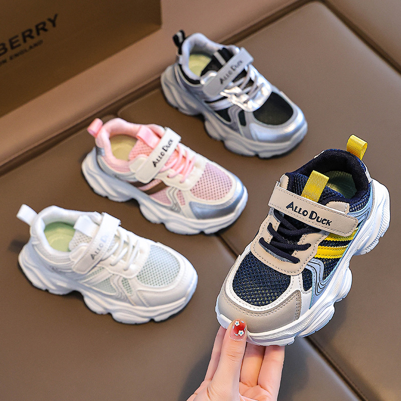 New Boys' sneaker Net Breathable Wear-resistant Torre Shoes Girls' Non-slip Soft-soled Summer Running Shoes