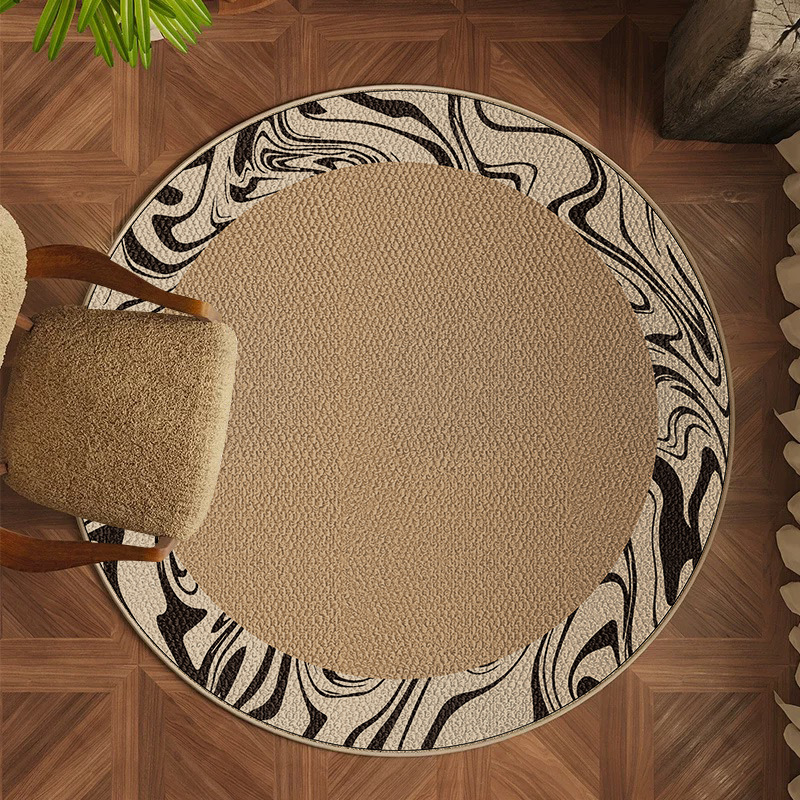 Alta sensación de alfombra redonda TPR belga camisola alfombra dormitorio estudio sala de estar sofá mesa de té mantas