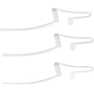 3-piece replacement acoustic coil tube universal transparent walkie-talkie headset air duct replacement tube