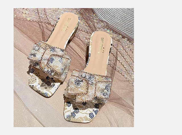 Pantofole con perle e sandali con strass per donna estivi_voghion.com