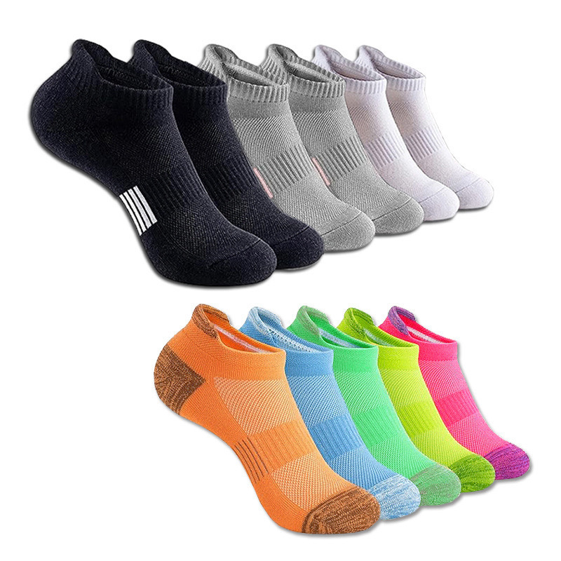 Cross-border in stock socks for men and women with plus size foreign trade wholesale summer mesh breathable socks and ankle running thin