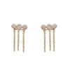 Fashionable advanced cute earrings, city style, high-quality style, double wear