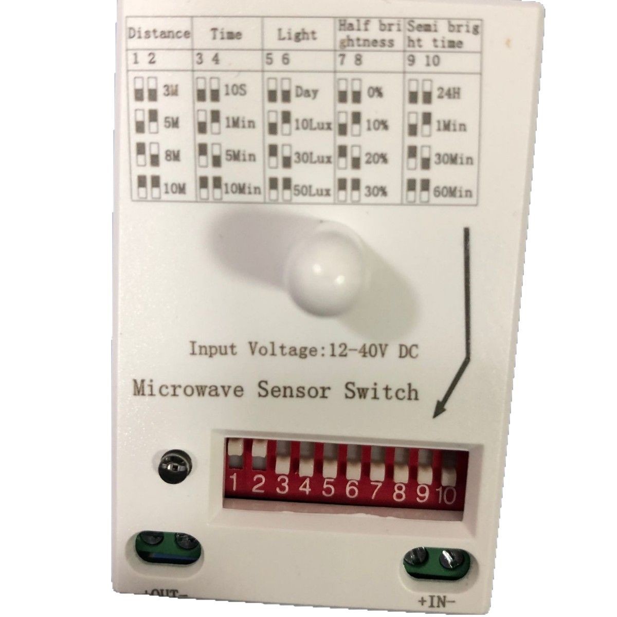 微波调光感应器 自动调光感应器开关  感应器厂家 智能家居