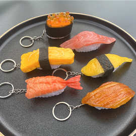 仿真寿司模型跨境爆款假饭团三文鱼日式料理仿真食物摆件装饰道具