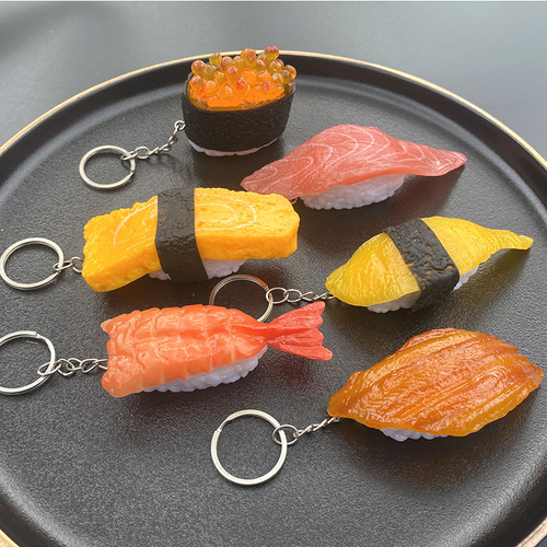 Simulated sushi model cross-border fake rice balls salmon Japanese cuisine simulated food ornaments decorative props