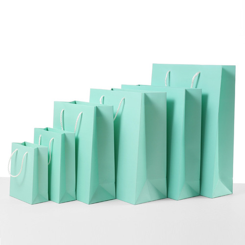 White cardboard handbag gift bag gift bag kraft paper food clothing hand bag jewelry wrapping paper bag wholesale