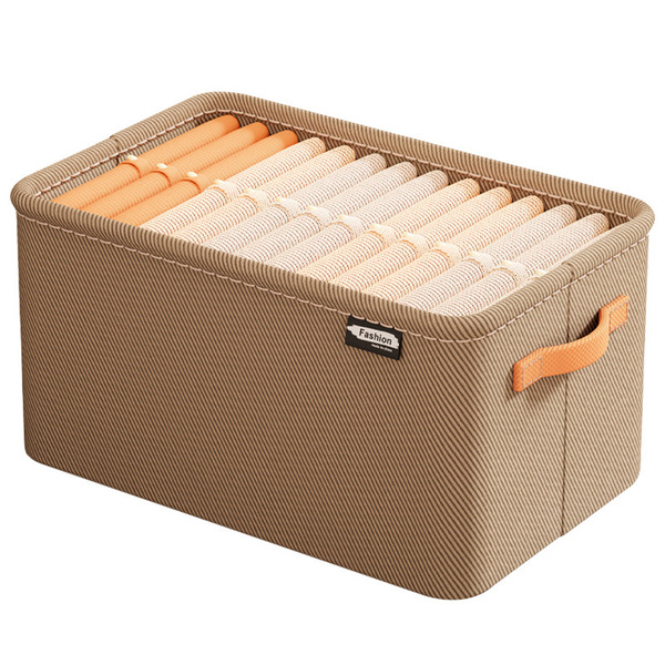 Foldable storage box for home use