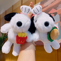 可爱史努比挂件毛绒玩具公仔吃货小狗包包挂饰钥匙扣布娃娃小礼物