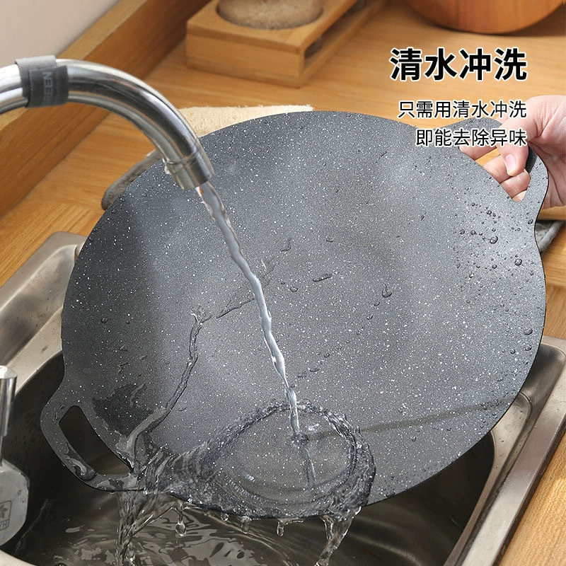 Портативная корейская противень для выпечки пшено рис жареное мясо тарелка барбекю Cooker барбекю выпечная плита на открытом воздухе карта-тип тинстон жарочная плита