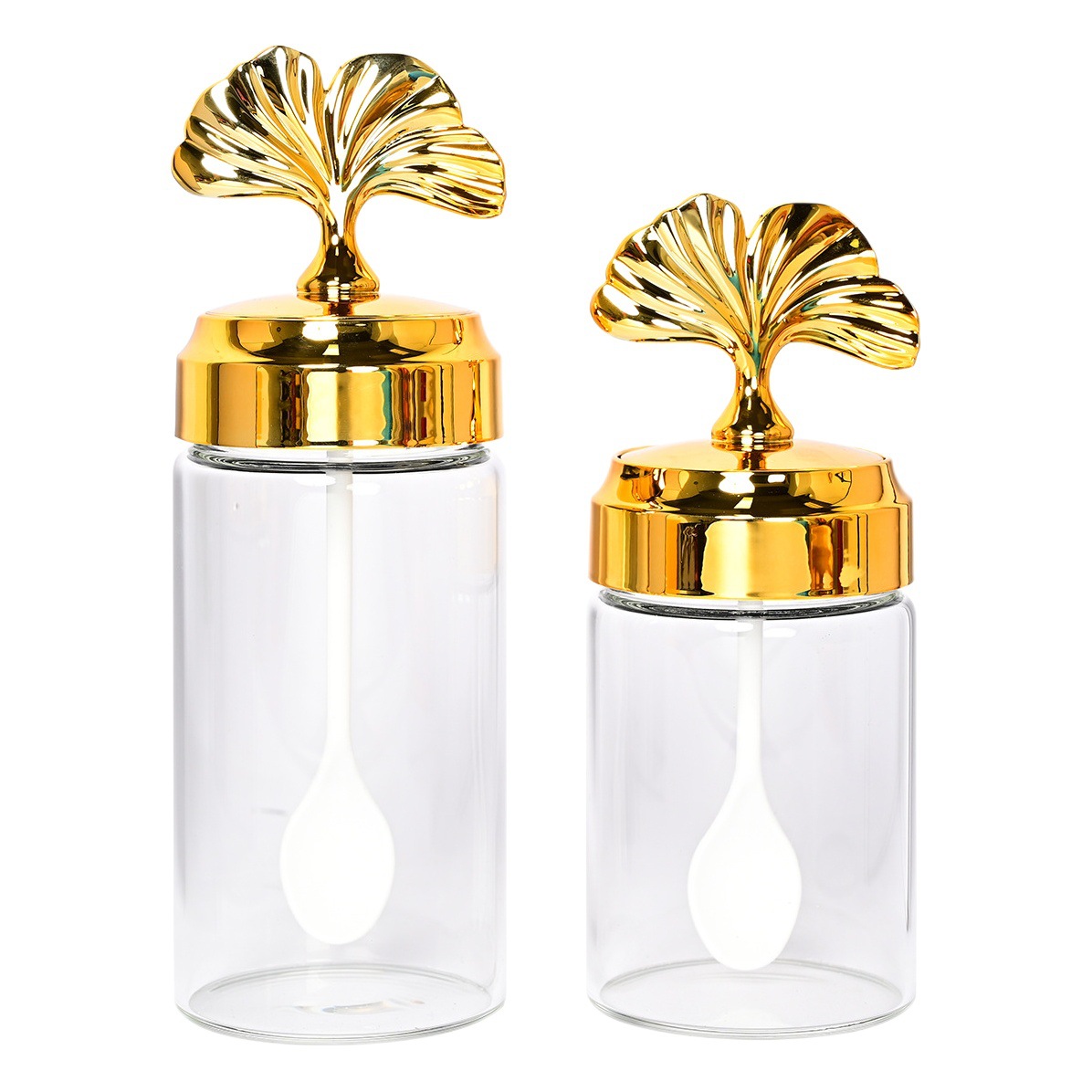 Jujiajia condimento tarro de vidrio frasco de sal cocina hogar condimento botella sal msg condimento caja combinación traje