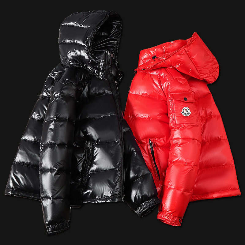 2025 down Jacket Men's New Couple Short Jacket Trendy Men's Trendy Brand Glossy Thickened Cross-Border Foreign Trade Men's Clothing
