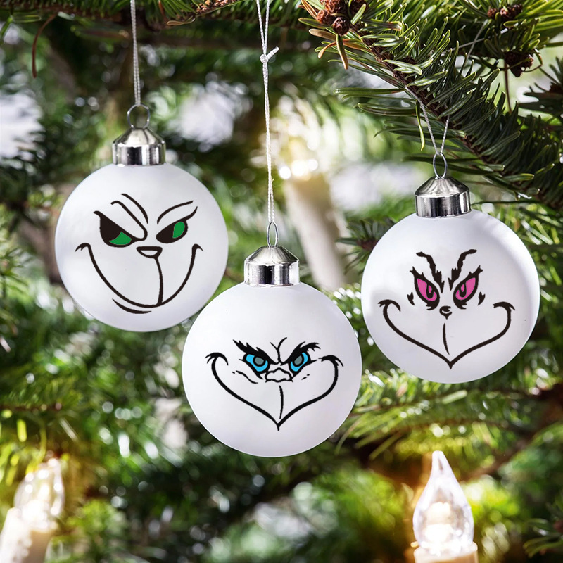 新しいクリスマスの壁にグリーン奇冷蔵庫のシールpvcを貼って、緑の毛の怪な祝日の雰囲気を貼って袋を飾ります。|undefined