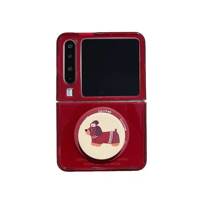 适用华为pura x手机壳磁吸pocket2折叠屏腊肠狗支架手链女保护套|undefined
