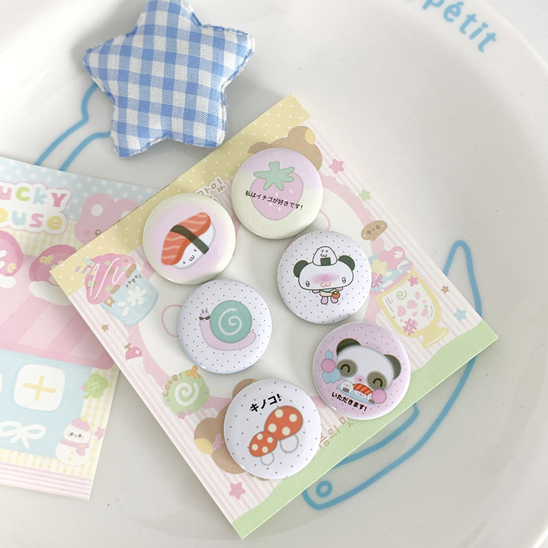 オリジナルかわいい昔ながらのミニバーチャーかわいい漫画ハンドブック装飾バーチャー 25 ミリメートルバッジピンかわいい|undefined