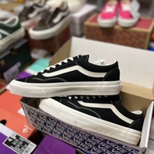 万板鞋斯style 36黑白帆布鞋权志龙藏蓝经典款复古百搭男女休闲鞋