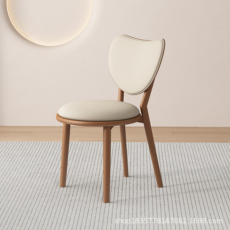 Sillas de comedor de madera sólida, sillas de comedor caseras, restaurantes retro, hoteles, sillas simples, sillas de comedor casuales, sillas de amor