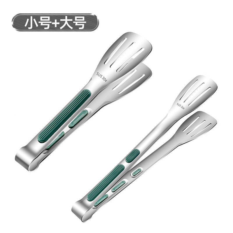 Clip de acero inoxidable Clip de alimentos Clip de hielo doméstico anticaldado cocina multifuncional Clip de barbacoa Set de tijeras BBQ