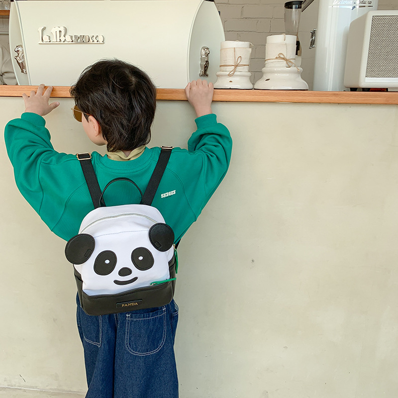 Lindo Panda mochila para niños 2022 nueva mochila de bebé de dibujos animados de jardín de infantes Mochila pequeña para niños