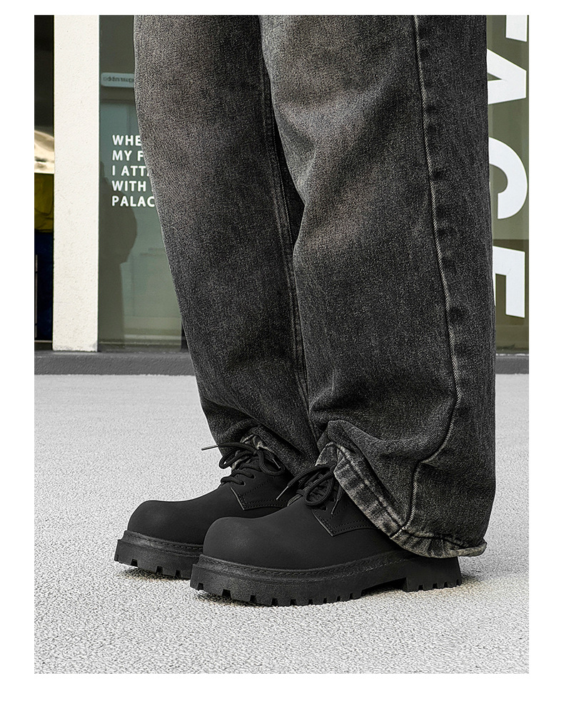 ShoeVault Stivali Martin da uomo bassi 2025 Primavera Quattro Stagioni Retro Casual Stile Britannico Scarpe Derby in Pelle con Alluce Valgo_voghion.com