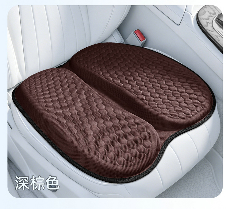 Cross-Border New Model Thickened and Widened Car Seat Cushion with Two-Piece Honeycomb Gel, Summer Cooling Cushion, Office Anti-Hemorrhoid Cushion