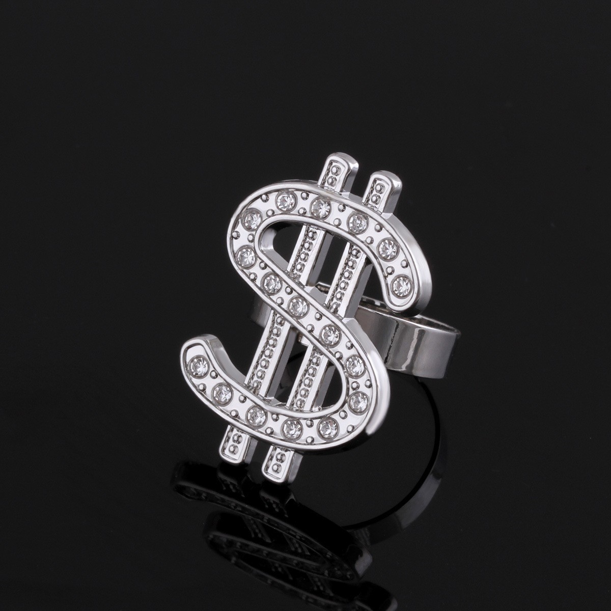 Hip-hop Dollar Ring Für Herren Und Damen Modischer Statement-schmuck_voghion.com