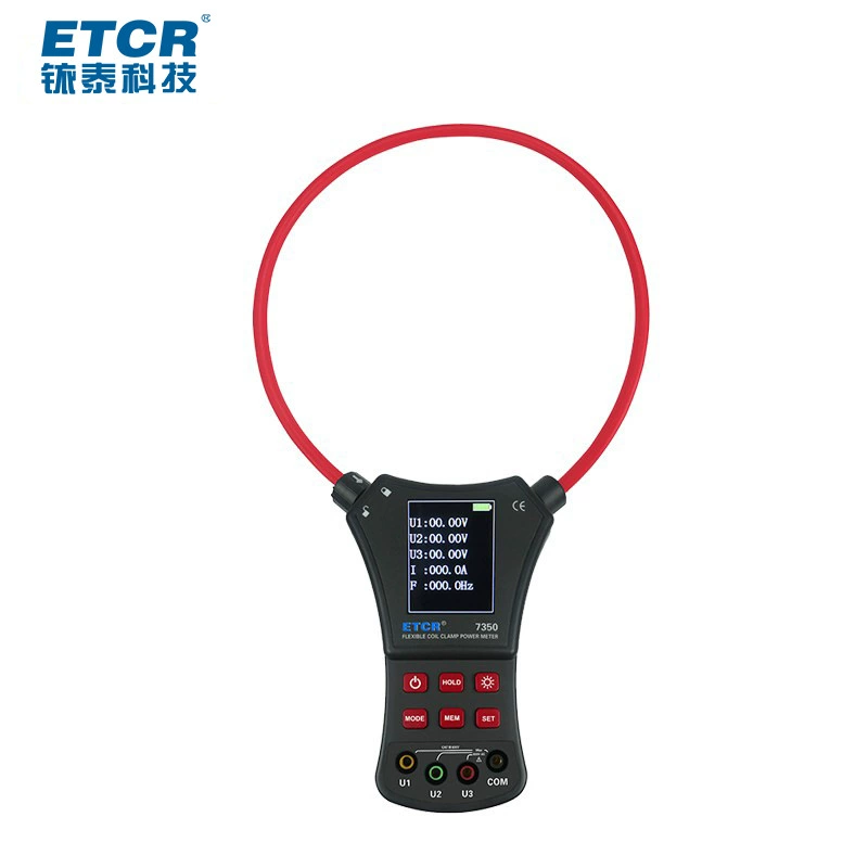 Iridium ETCR7350 гибкий плоскогубчатый трехфазный измеритель мощности гибкий плоскогубной измеритель трехфазного переменного напряжения тока мощность