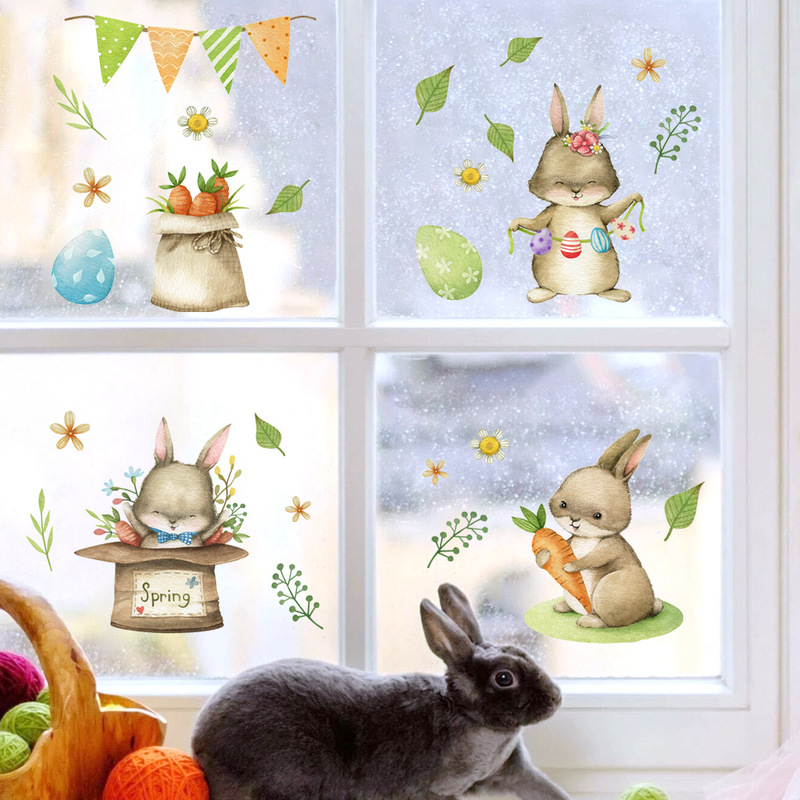 One-meter wall sticker cartoon animal rabbit carrot wall sticker living room window room decoration wall sticker self-adhesive wall sticker One-meter wall sticker cartoon animal rabbit carrot wall sticker living room window room decoration wall sticker self-adhesive wall sticker