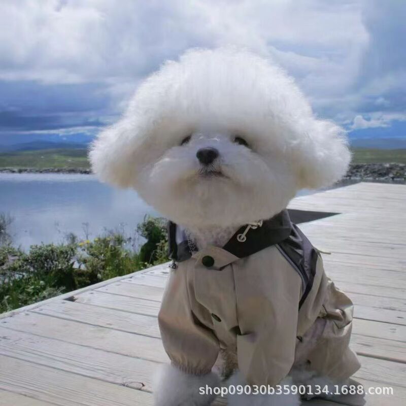 Dog Waterproof Jacket Four-Legged Raincoat Pet Dog Outdoor Clothing Anti-Dirt Bichon Teddy Corgi Dog Waterproof Jacket Four-Legged Raincoat Pet Dog Outdoor Clothing Anti-Dirt Bichon Teddy Corgi